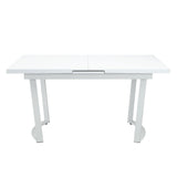ACME Palton - Dining Table - High Gloss White Finish | Meri Furniture