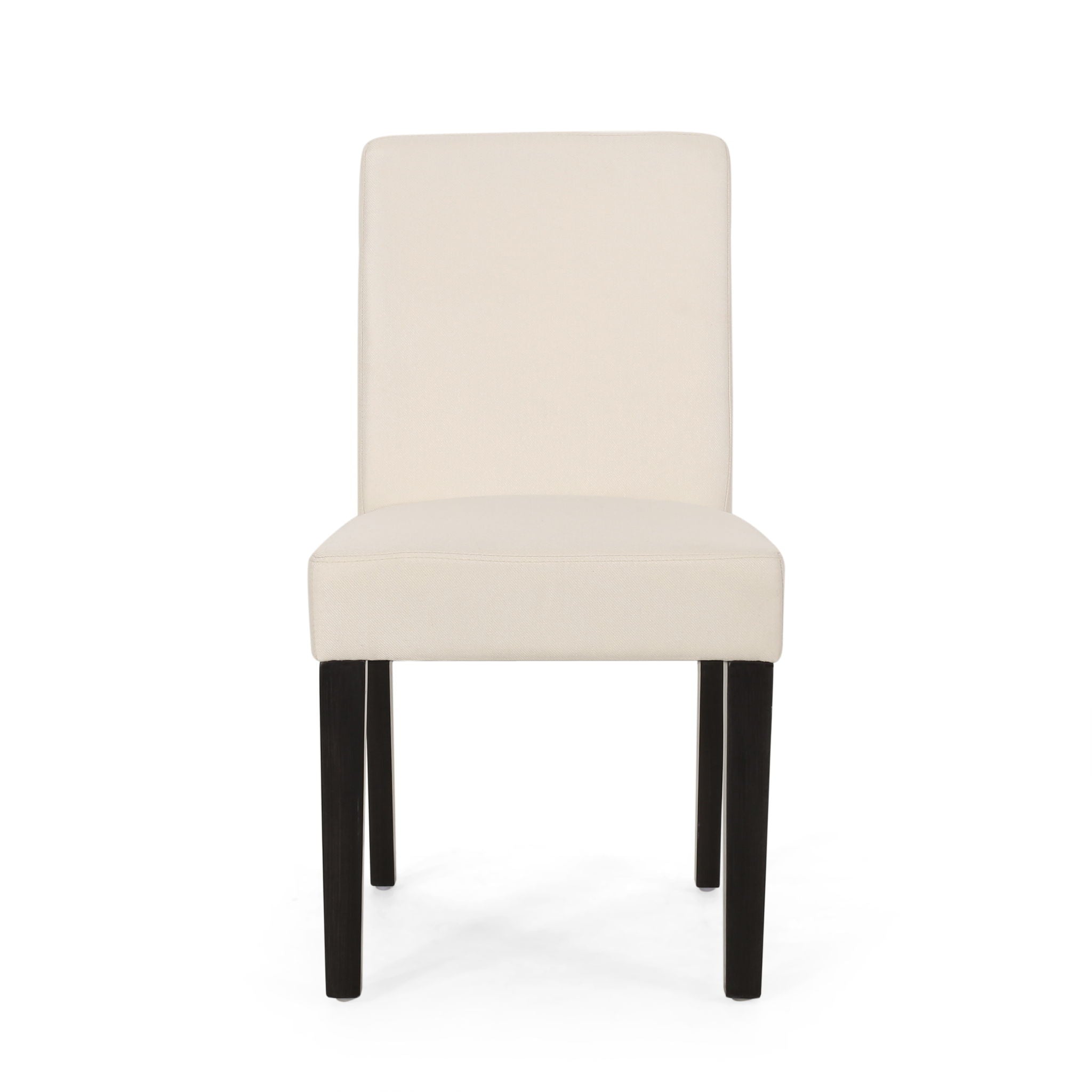 Contemporary Dining Chair With Upholstered Seating And Tapered Legs