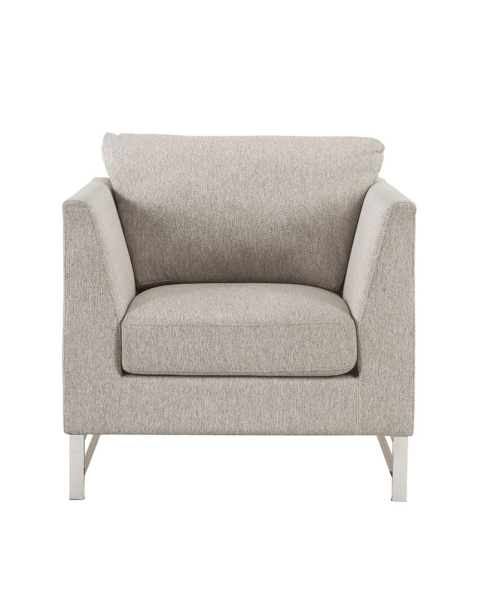 ACME Varali - Chair - Beige Linen | Meri Furniture