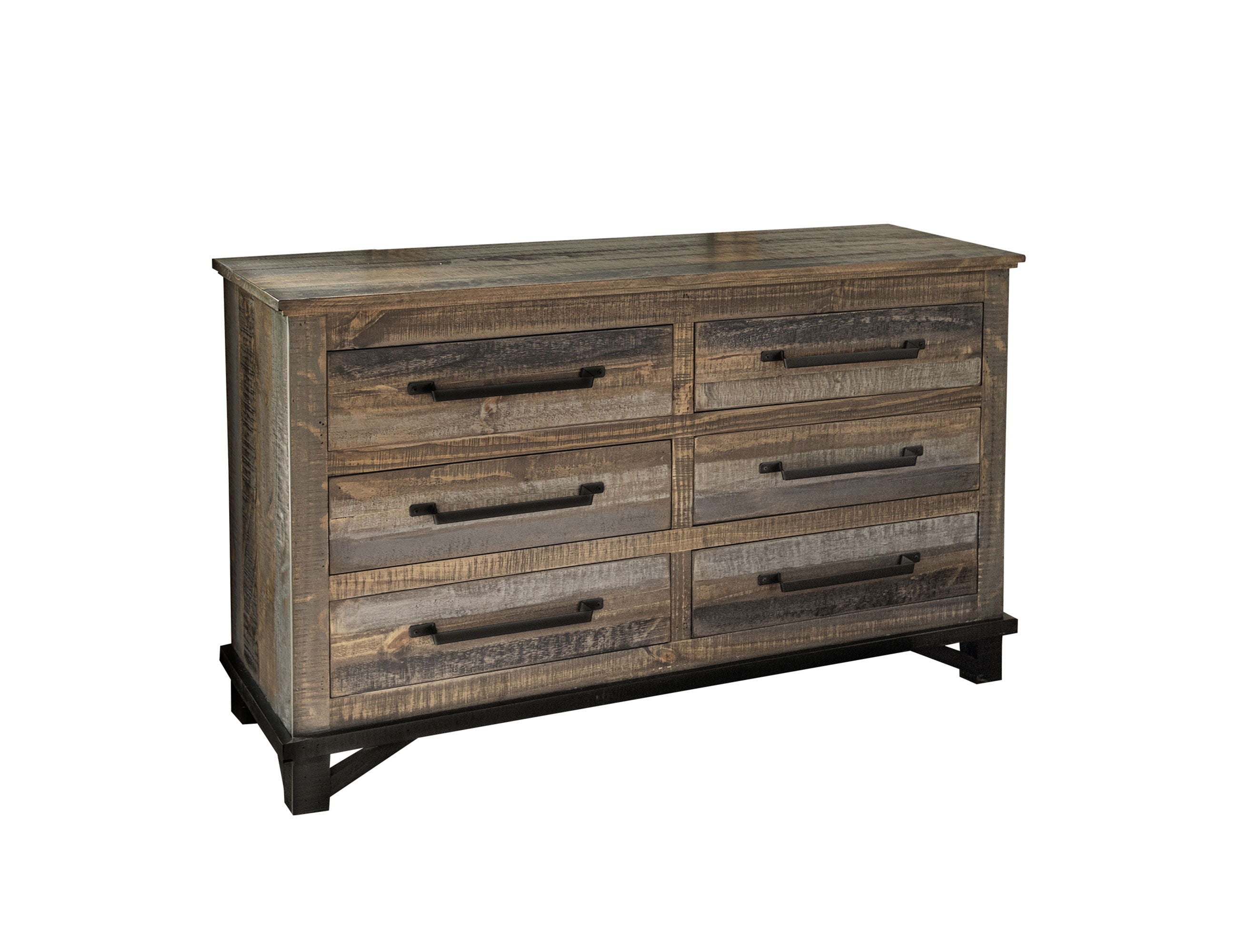 International Furniture Direct Loft Brown - Dresser - Two Tone Gray / Brown | Meri Furniture