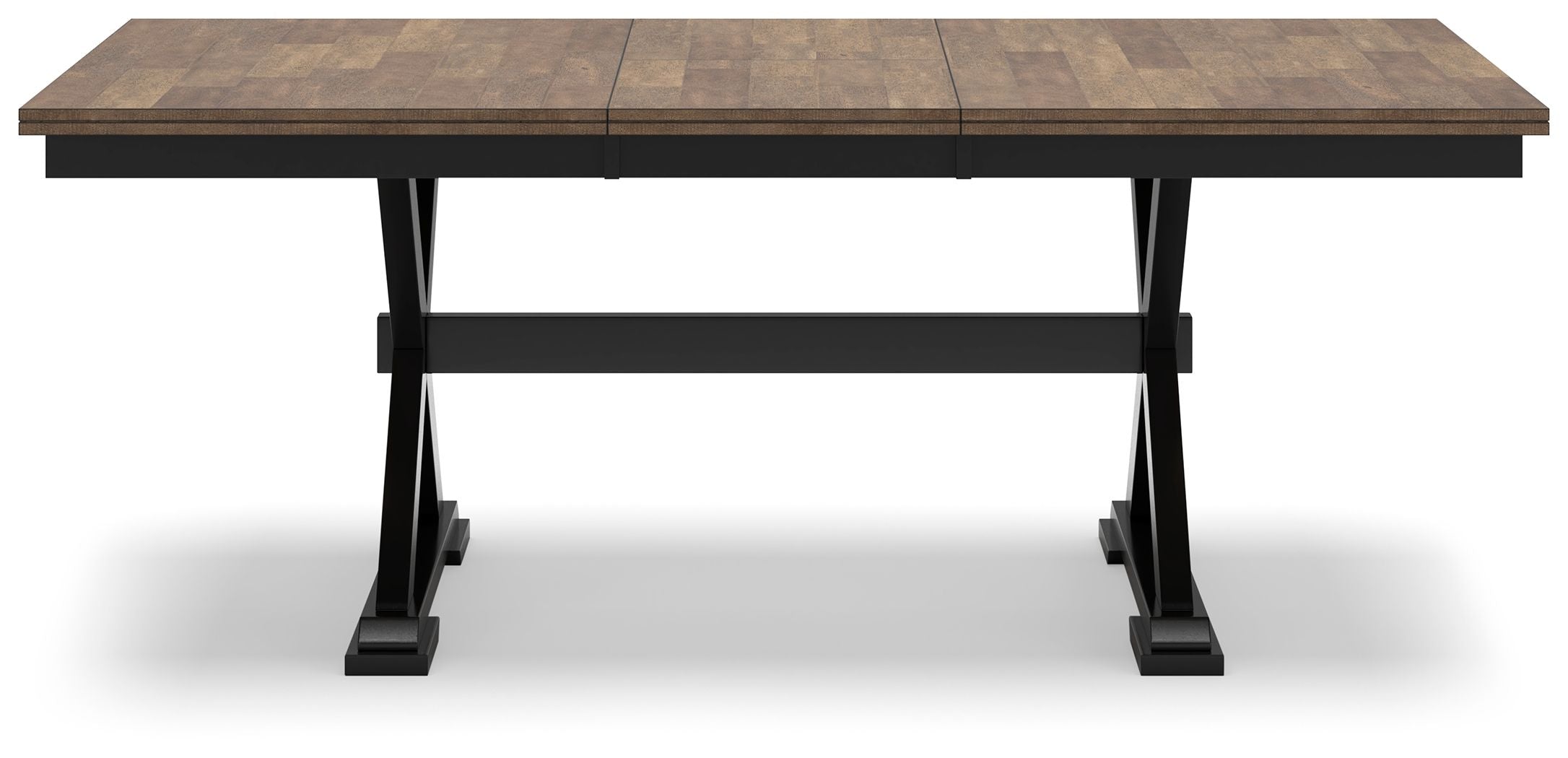 Signature Design by Ashley® Wildenauer - Brown / Black - Rectangular Dining Extension Table | Meri Furniture