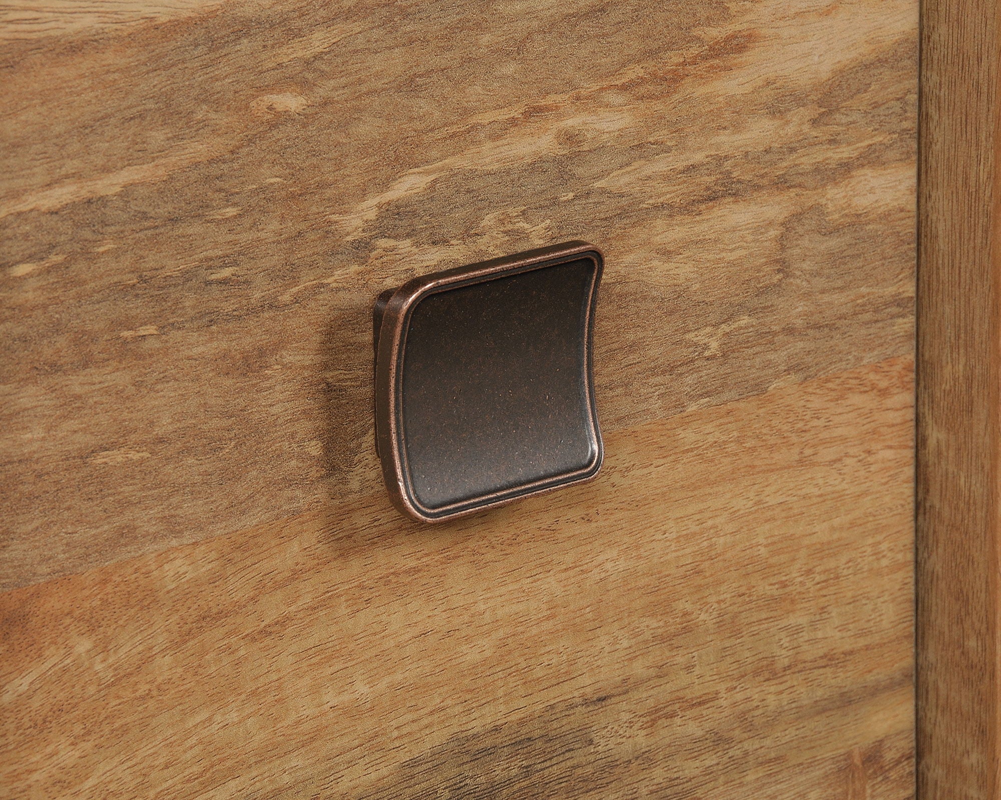 L-Shaped Desk in Sindoori Mango
