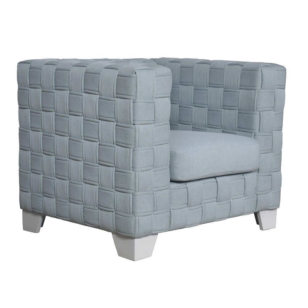 ACME Saree - Chair - Light Teal & White | Meri Furniture