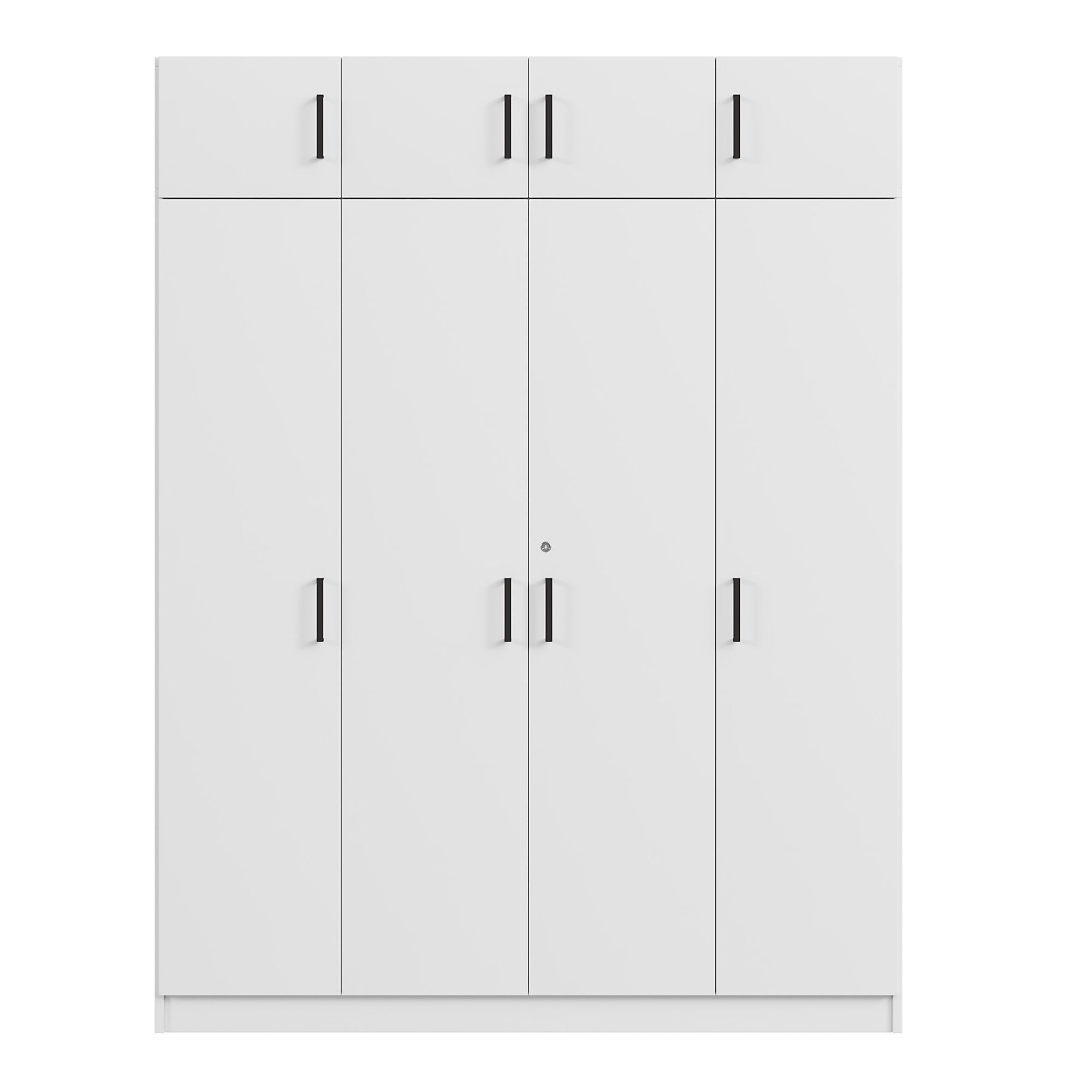 Contemporary 4 Door Wardrobe With 1 Drawer And Top Cabinet