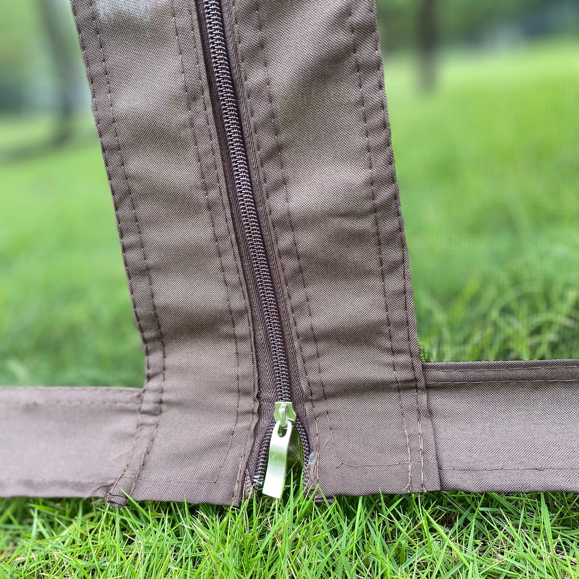 Patio Gazebo Tent With Ventilated Double Roof And Mosquito Net For Backyard Or Garden