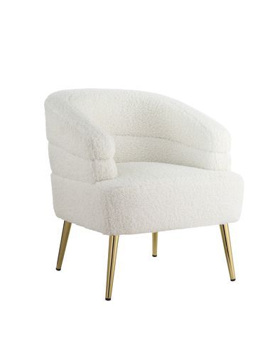 ACME Trezona - Accent Chair - White | Meri Furniture