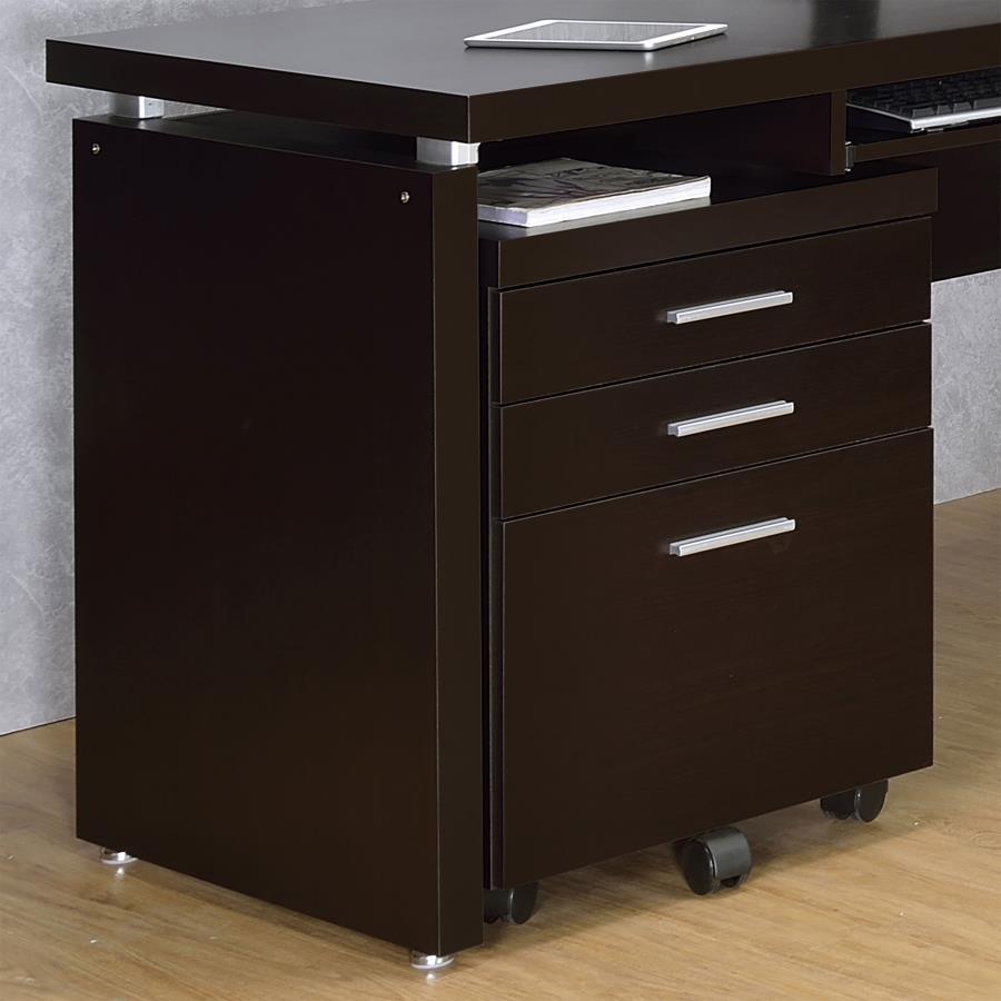 Coaster Fine Furniture Skeena - 3-Drawer Mobile Office Cabinet | Meri Furniture