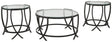 Ashley Furniture Tarrin - Black - Occasional Table Set (Set of 3) | Meri Furniture