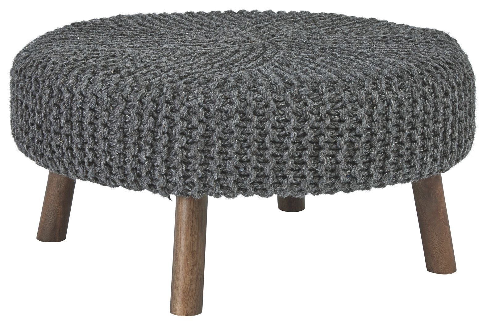 Ashley Furniture Jassmyn - Charcoal - Oversized Accent Ottoman | Meri Furniture
