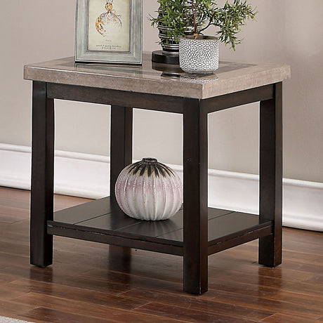 Furniture of America Rosetta - End Table - Dark Walnut | Meri Furniture