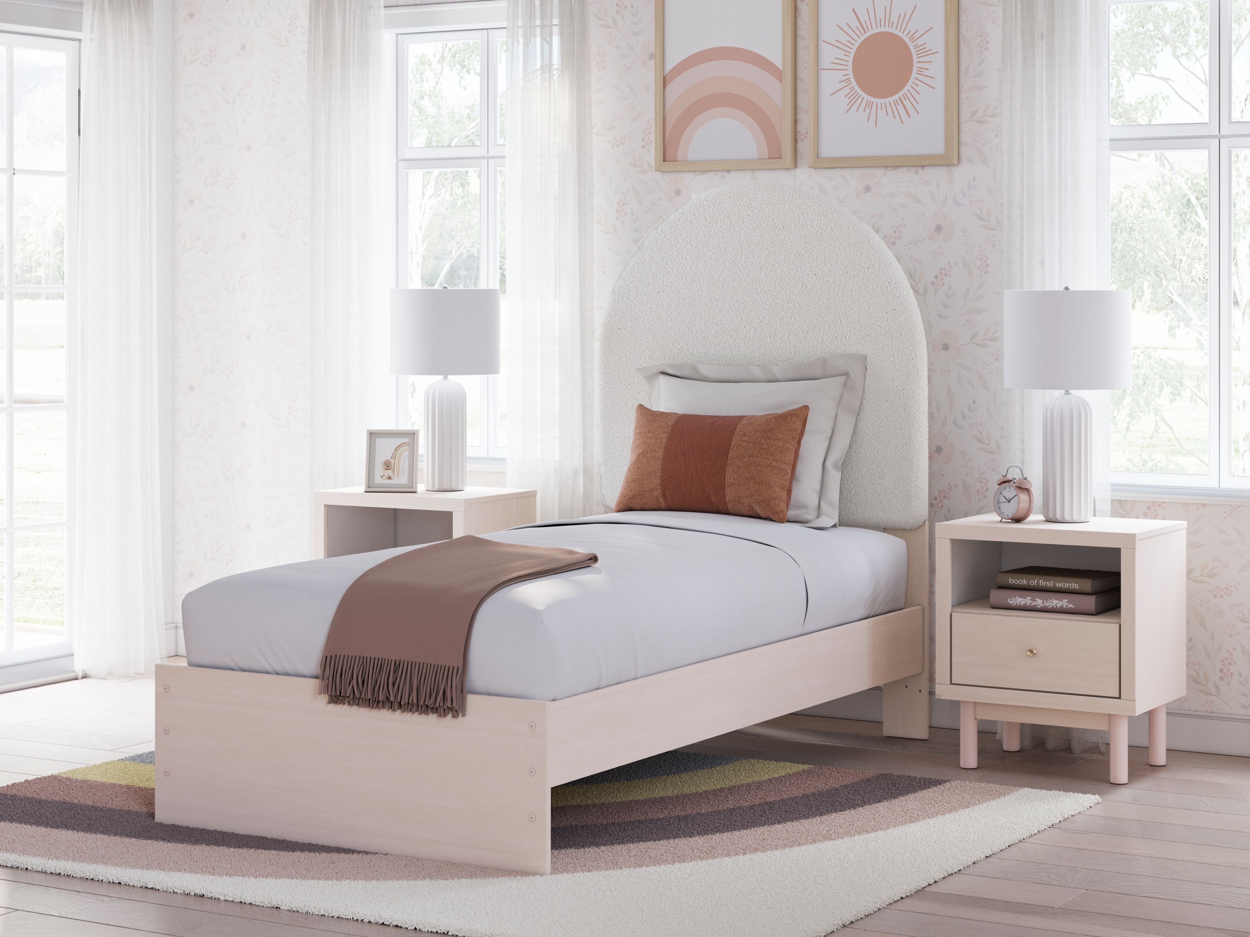 Signature Design by Ashley® Wistenpine - Upholstered Panel Bed | Meri Furniture