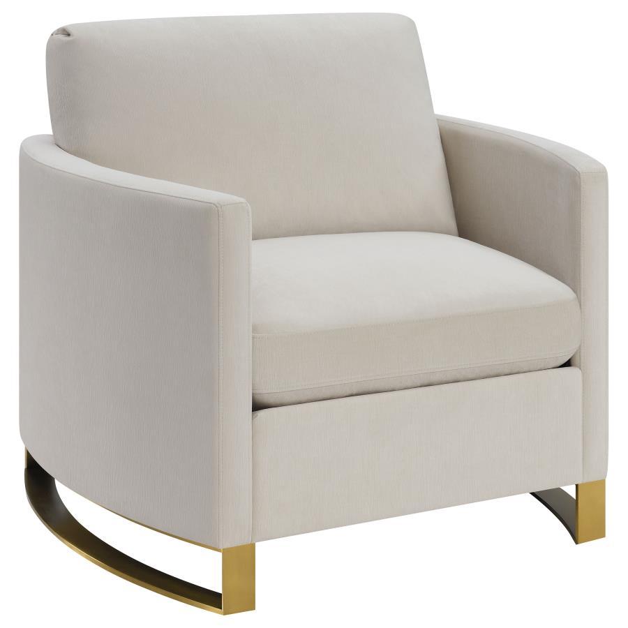 Coaster Fine Furniture Corliss - Upholstered Arched Arm Accent Chair - Beige | Meri Furniture