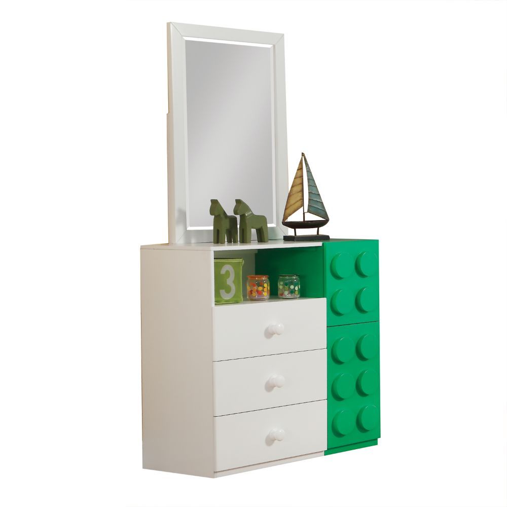 ACME Playground - Mirror - White | Meri Furniture