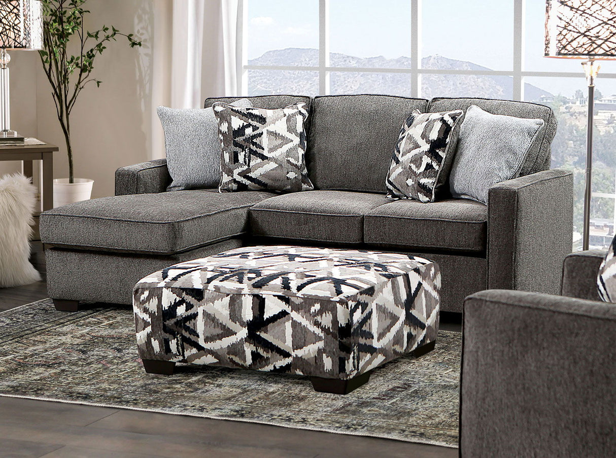 Furniture of America Brentwood - Sectional - Gray | Meri Furniture