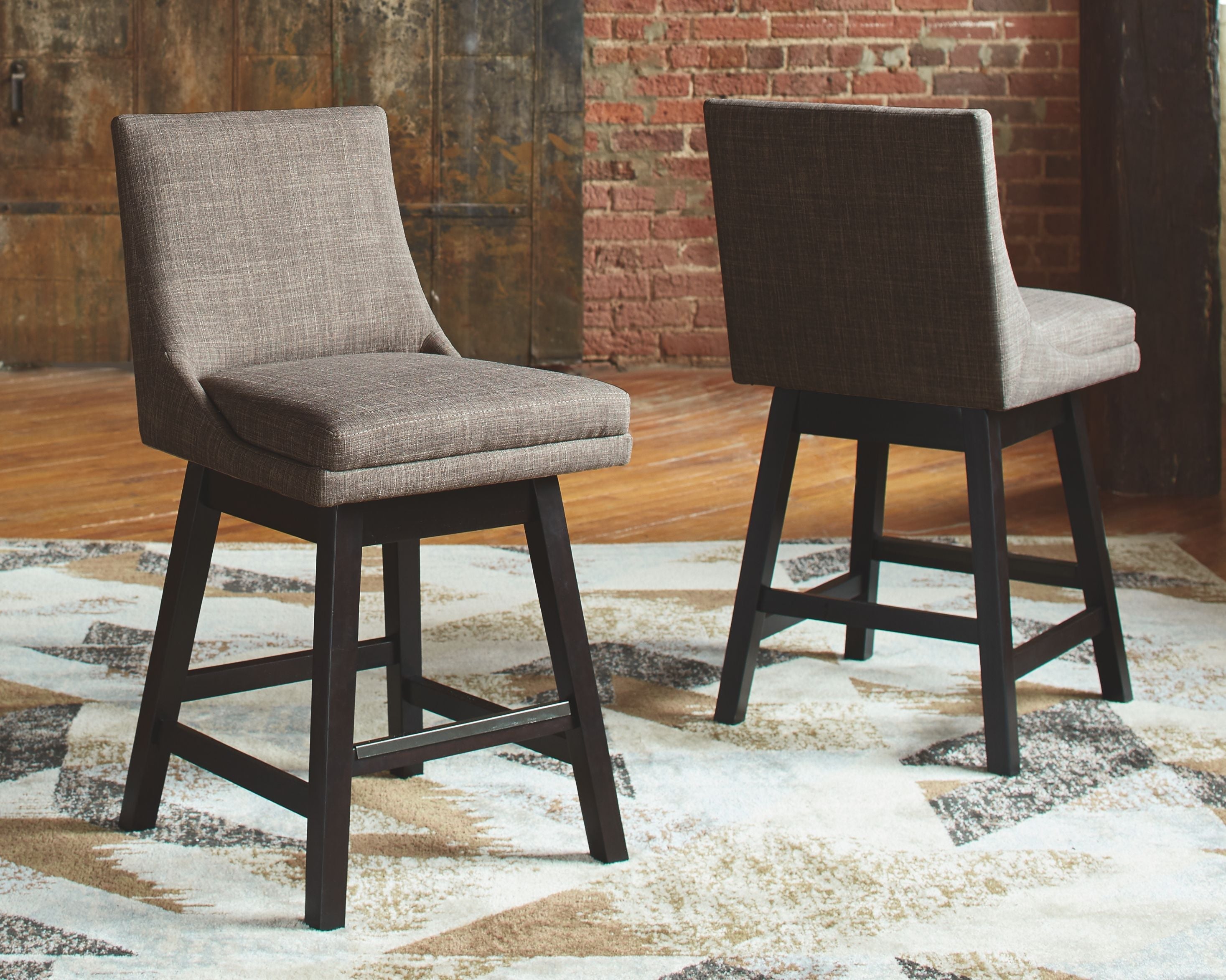 Signature Design by Ashley® Tallenger - Swivel Barstool (Set of 2) | Meri Furniture