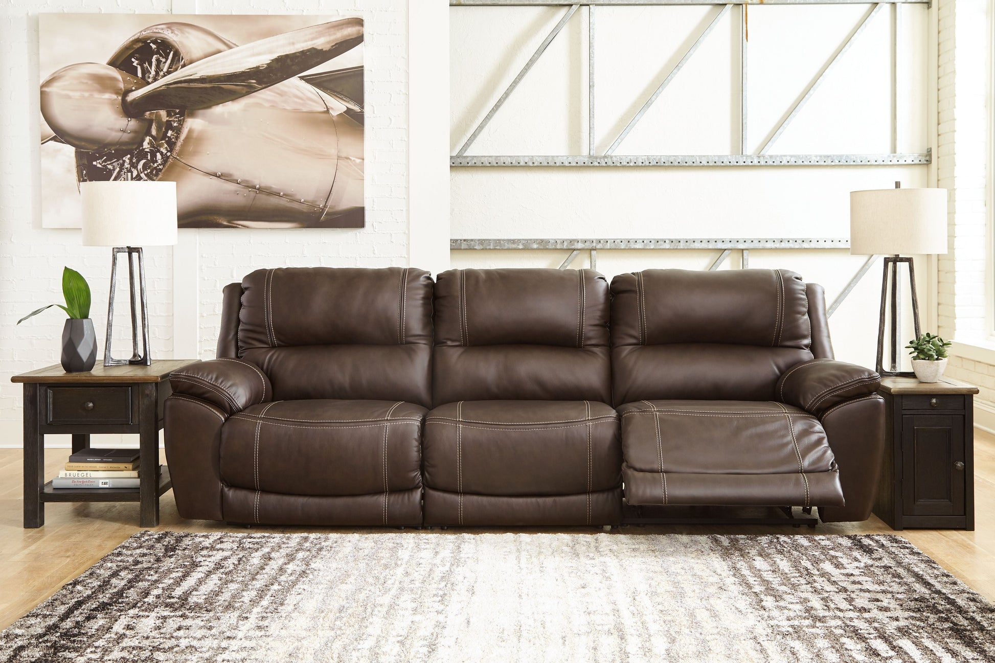 Signature Design by Ashley® Dunleith - Power Reclining Sectional | Meri Furniture