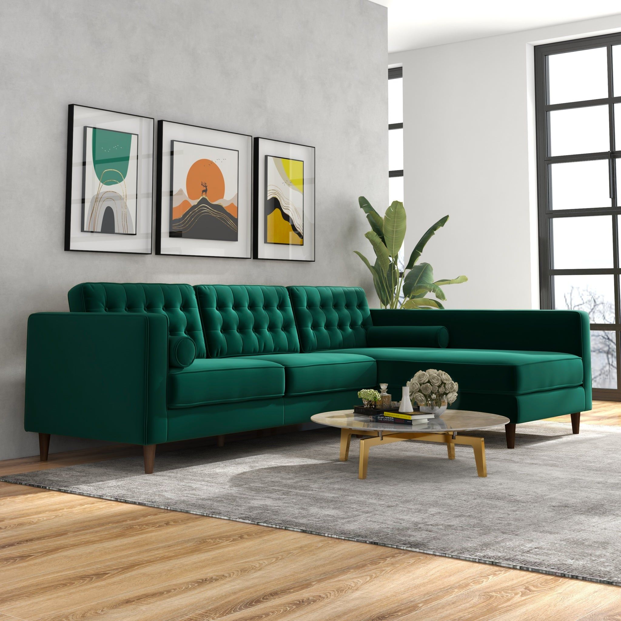 Christian - Mid-Century Modern Design Sectional Sofa