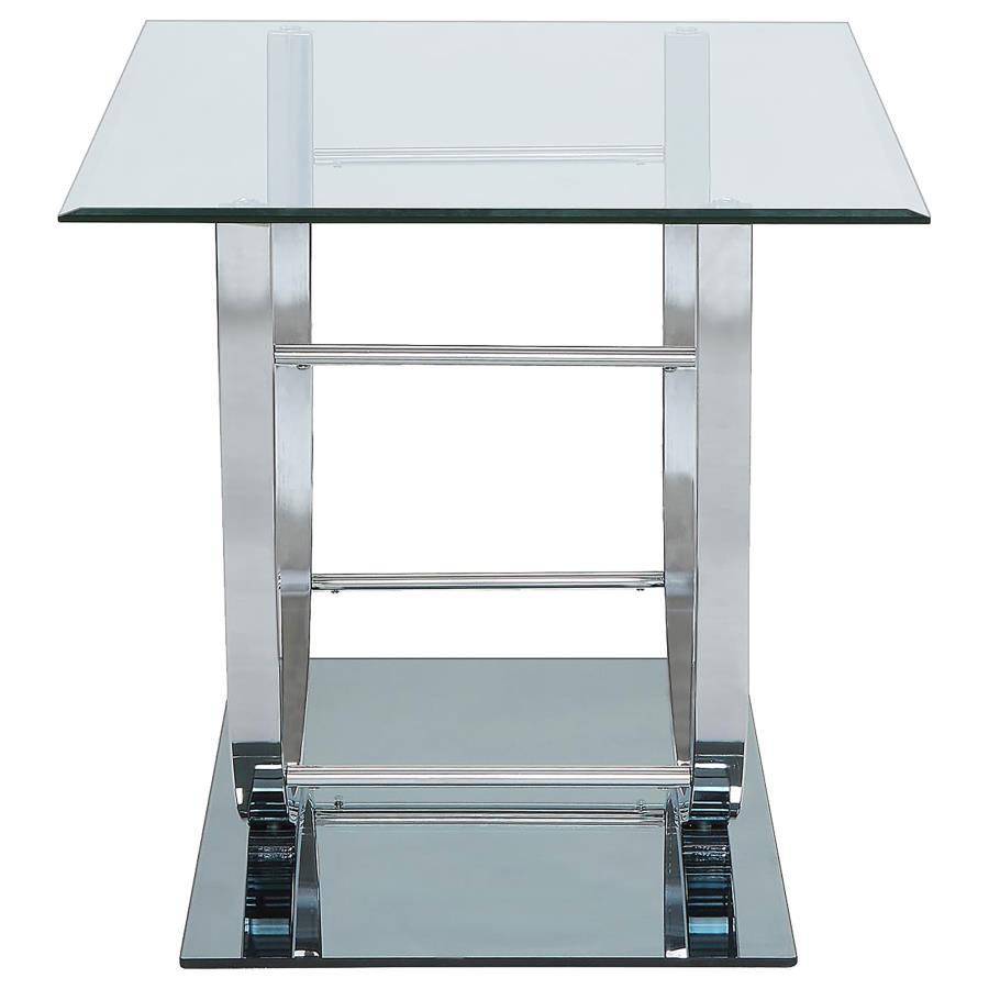Danville - Rectangular U-Shaped Glass Top Table