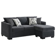 Coaster Fine Furniture Storey - Upholstered Sleeper Sectional Chaise Sofa | Meri Furniture