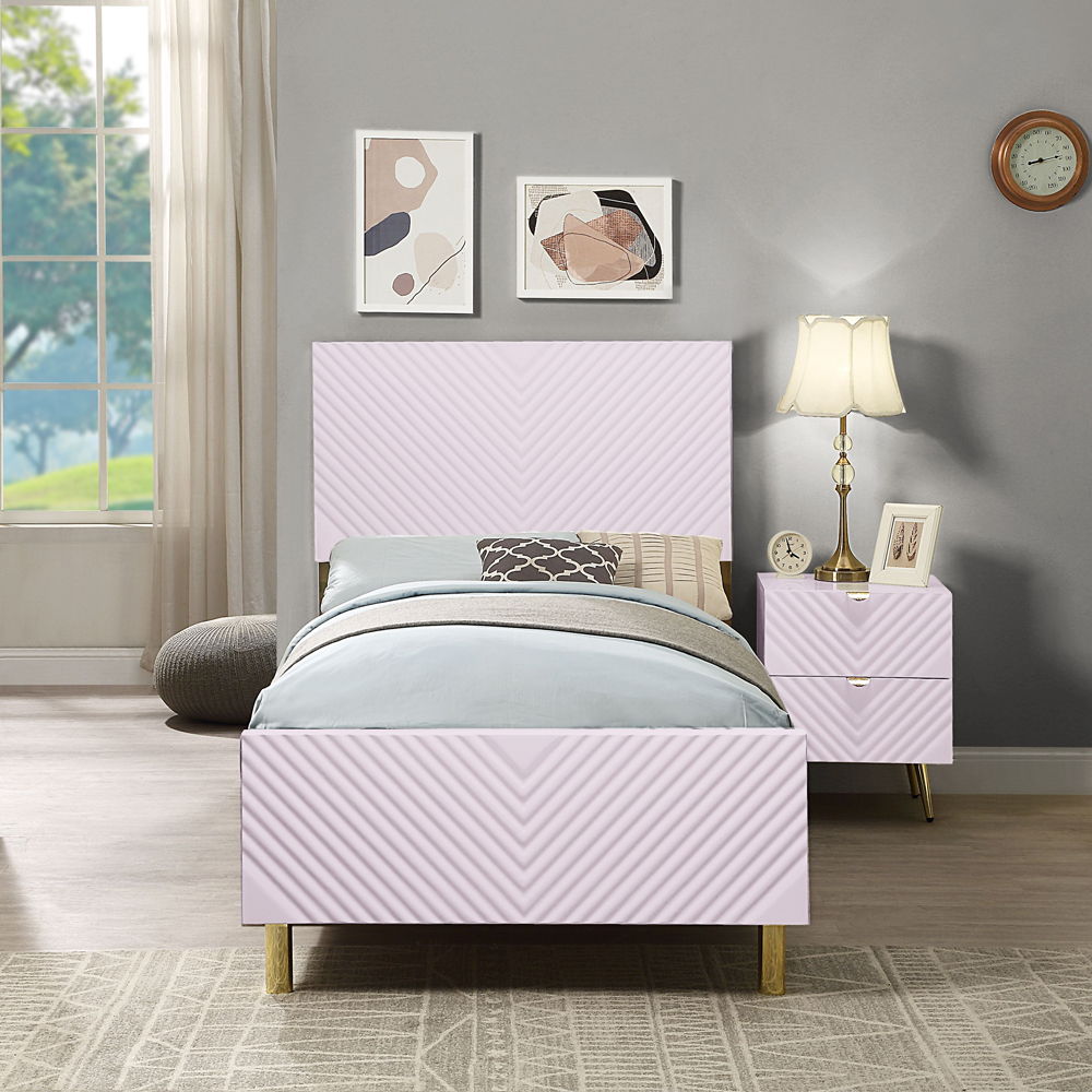 ACME Gaines - Full Bed - Pink High | Meri Furniture