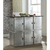 ACME Brancaster - Bar Table - Marble & Aluminum | Meri Furniture