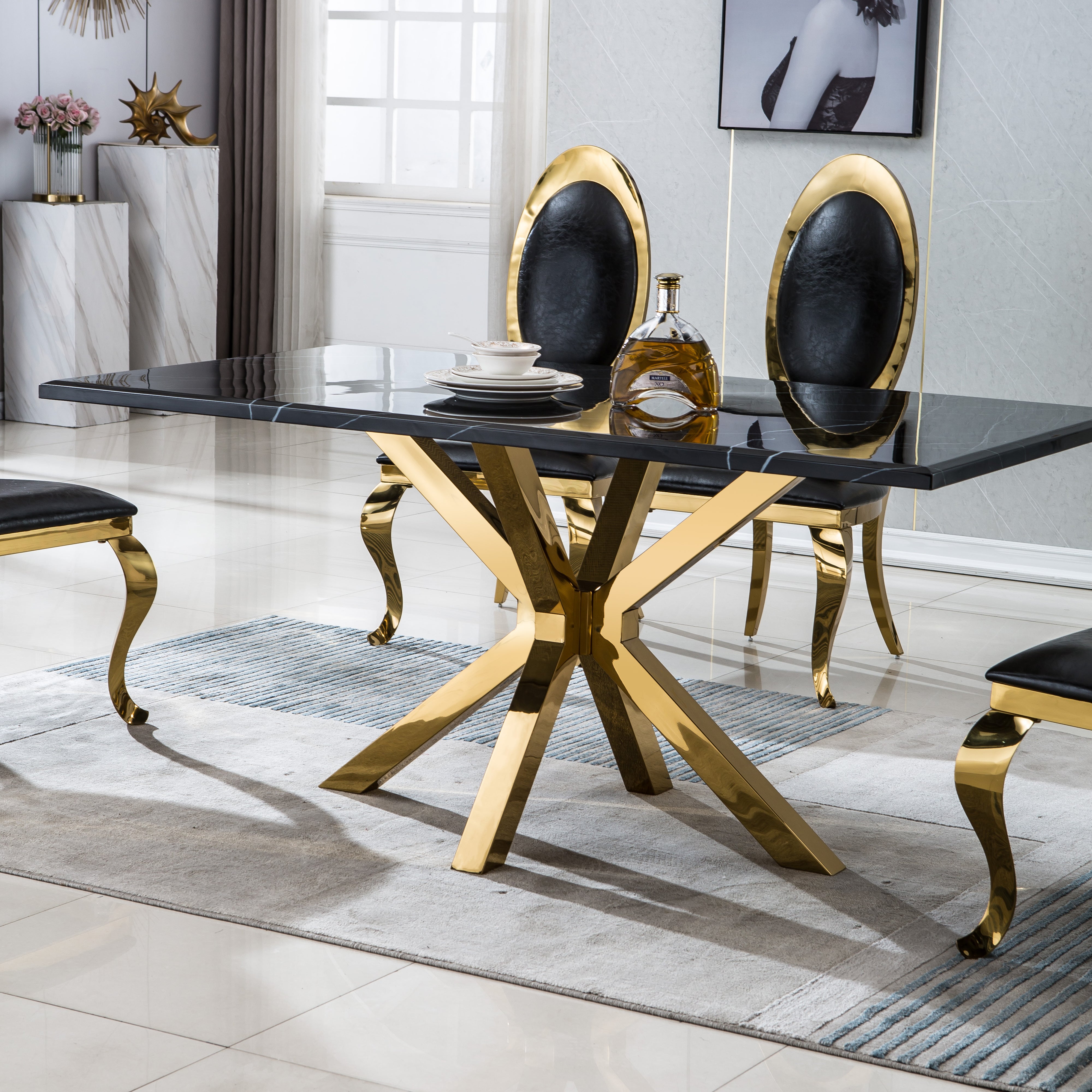 Elegant Rectangular Dining Table