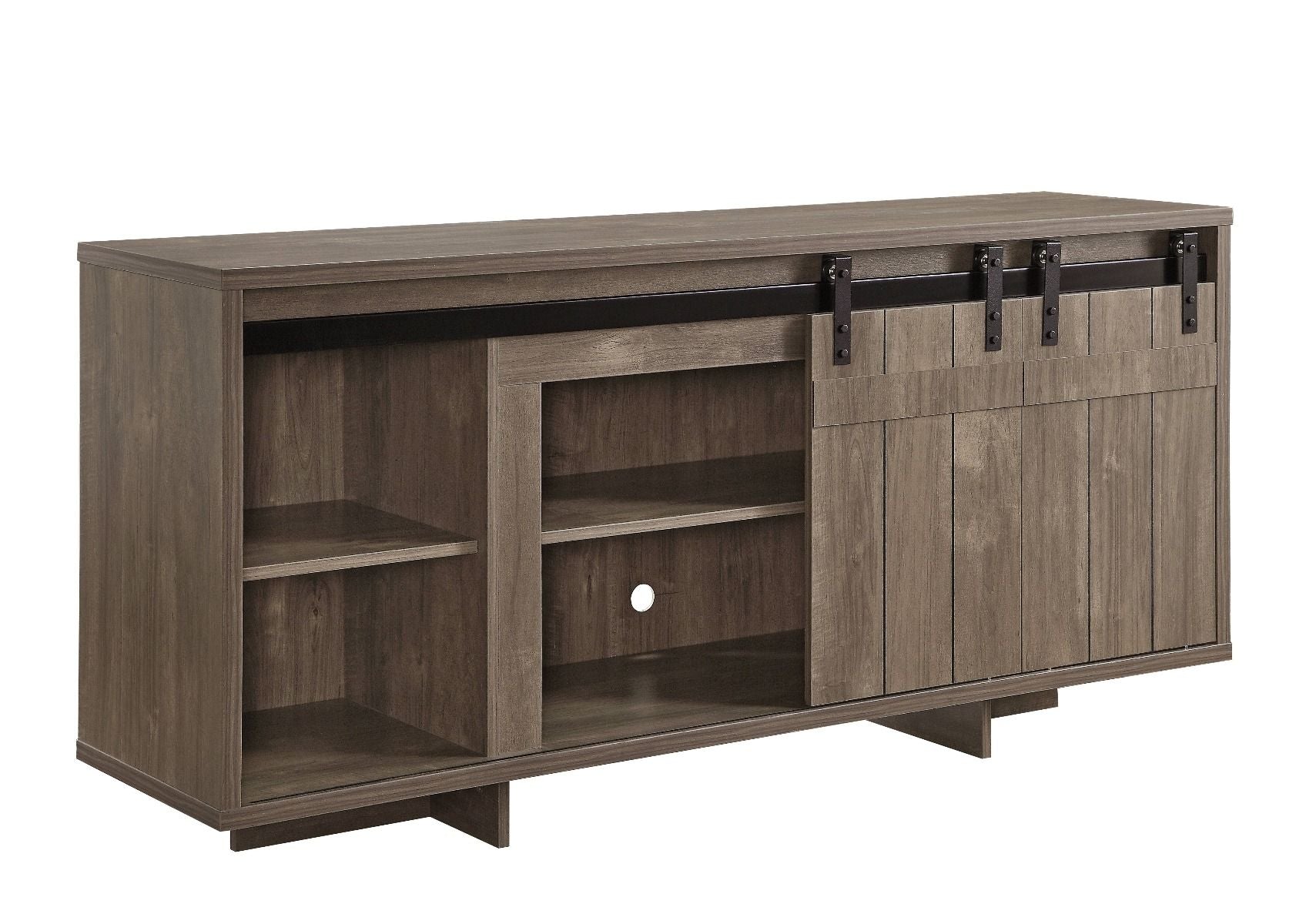 ACME Bellarosa - TV Stand - Gray Washed | Meri Furniture