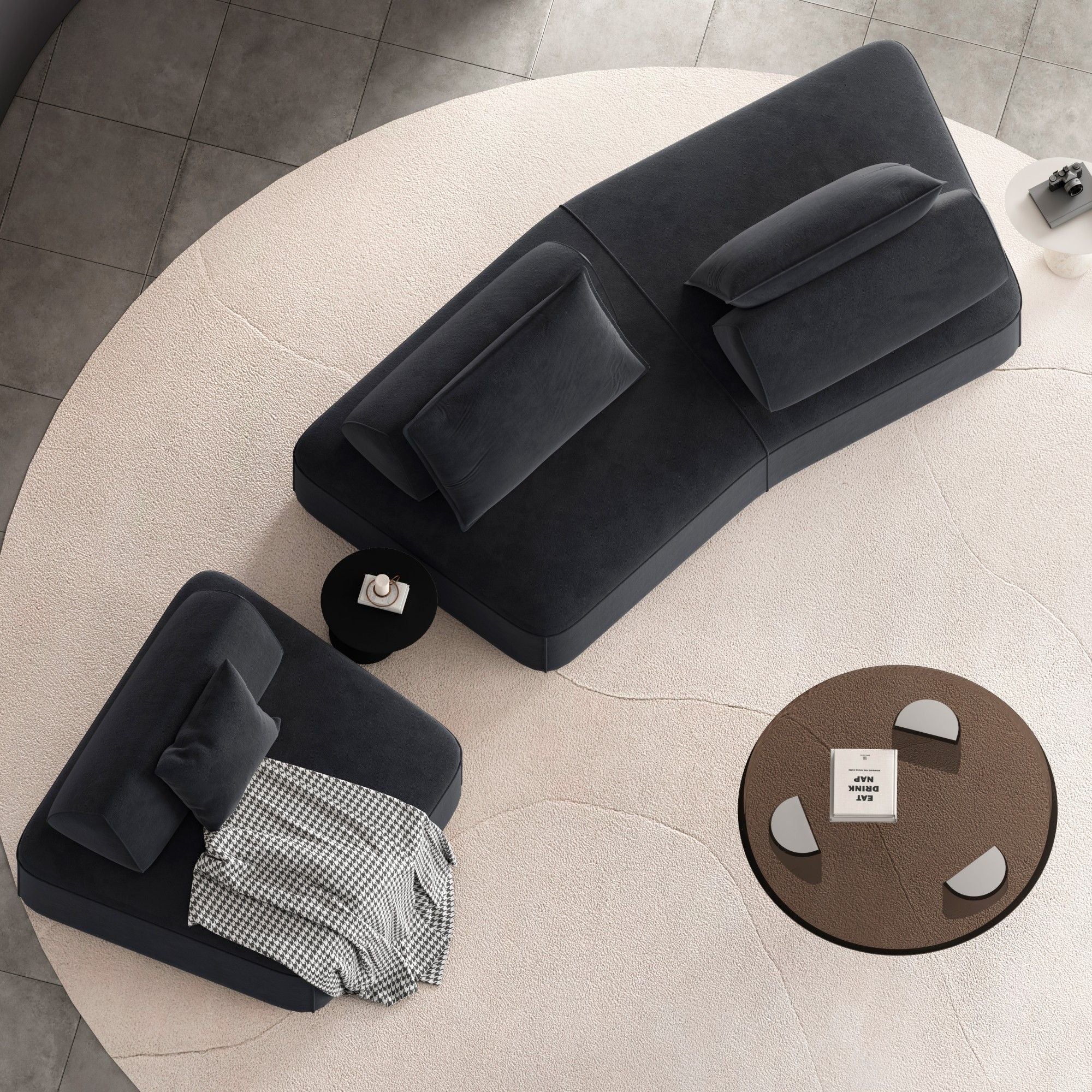 Modern Luxury Oversized Modular Sectional Sofa Set