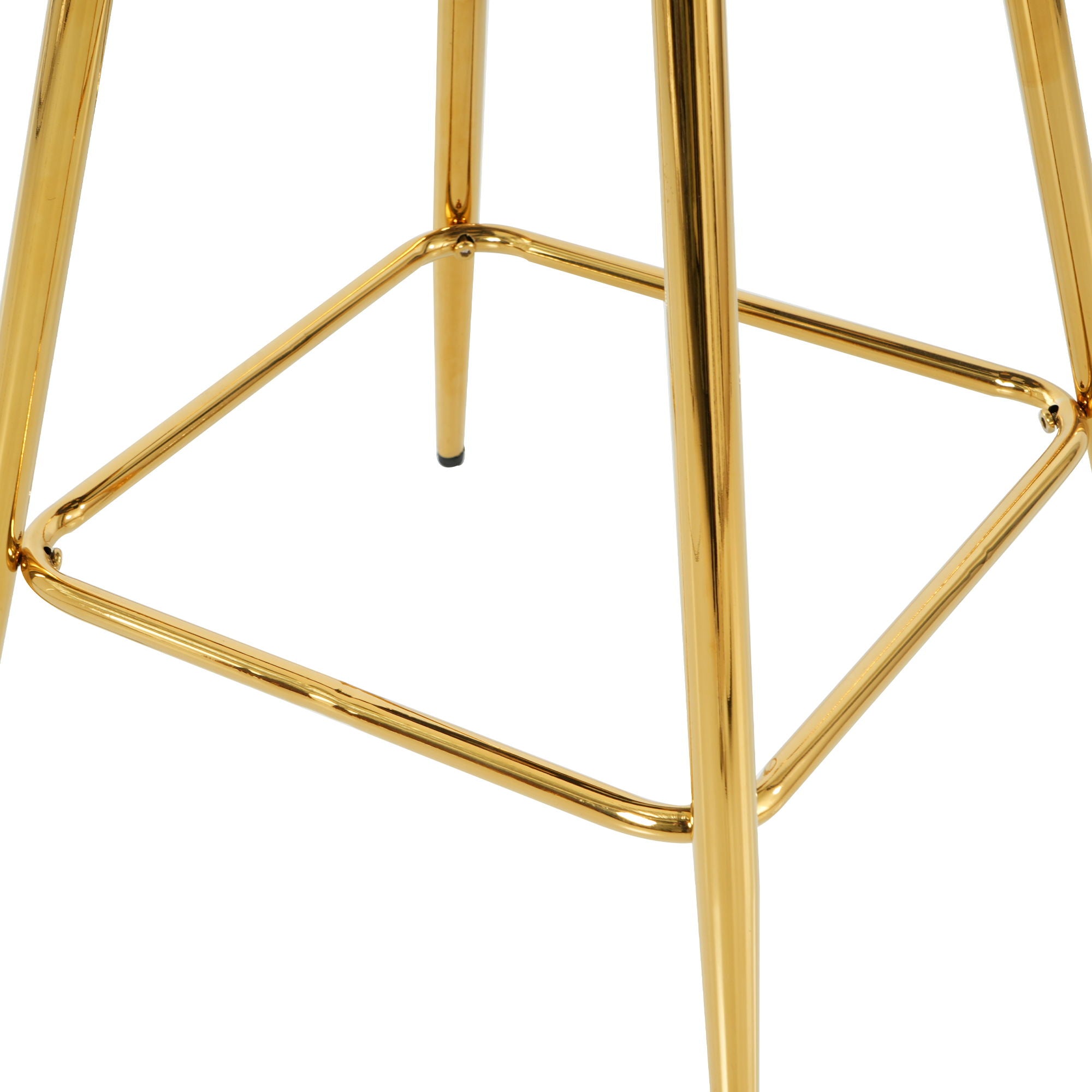Modern Design High Stool With Plated Legs (Set of 2)