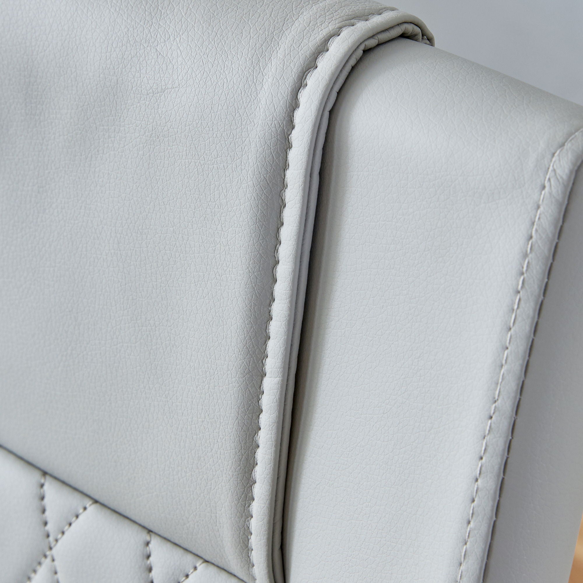 Modern Dining Chairs With Padded Seat, Metal Legs