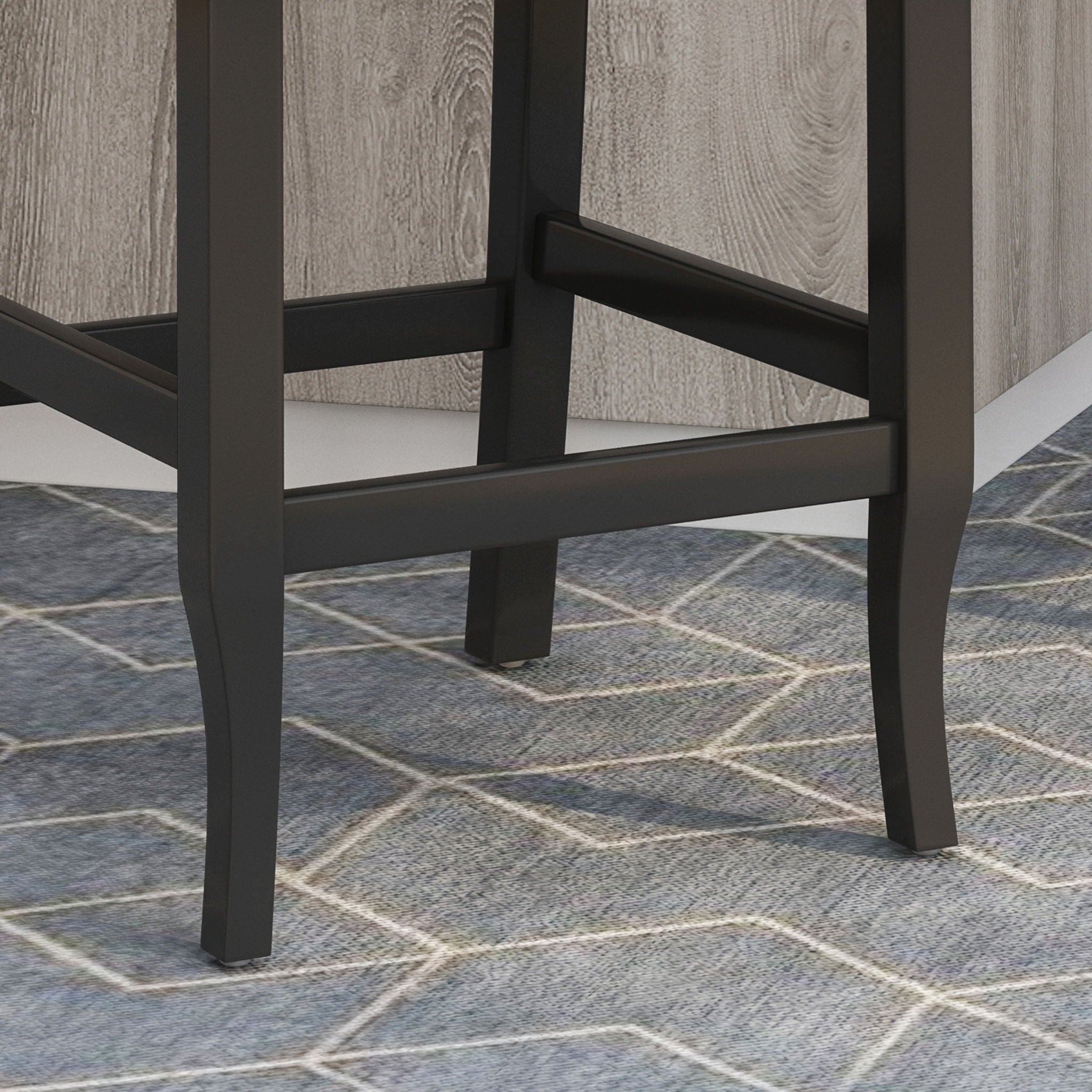 Vienna - Fabric Tufted Counter Stool With Nailhead Accents (Set of 2)