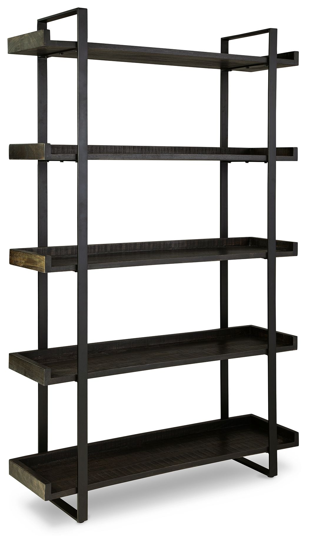 Signature Design by Ashley® Kevmart - Grayish Brown / Black - Bookcase | Meri Furniture