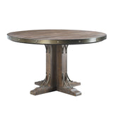 ACME Raphaela - Dining Table - Weathered Cherry Finish - 30" | Meri Furniture