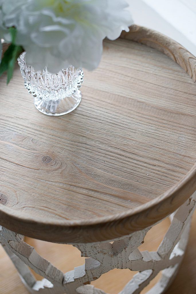Stylish Rustic Round Wooden Table