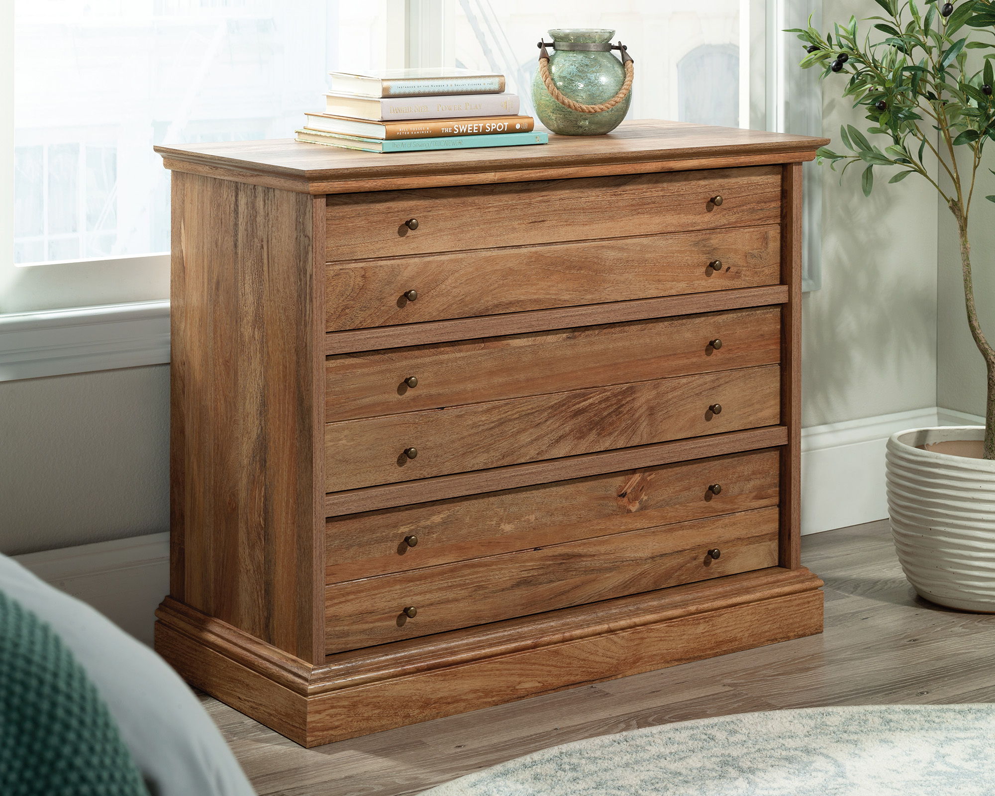 3-Drawer Bedroom Chest in Sindoori Mango