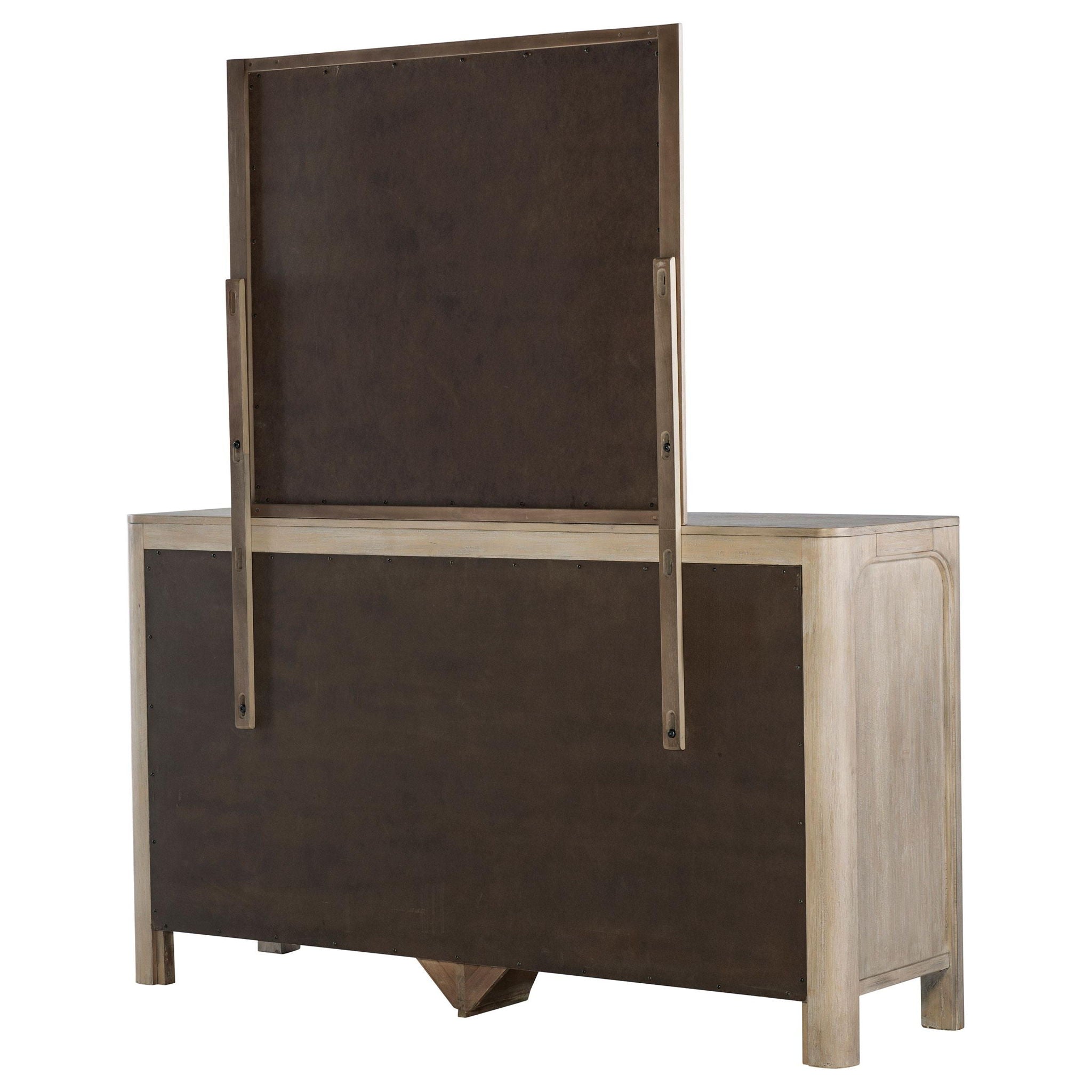 Solano 9-drawer Bedroom Dresser with Mirror Weathered Mango