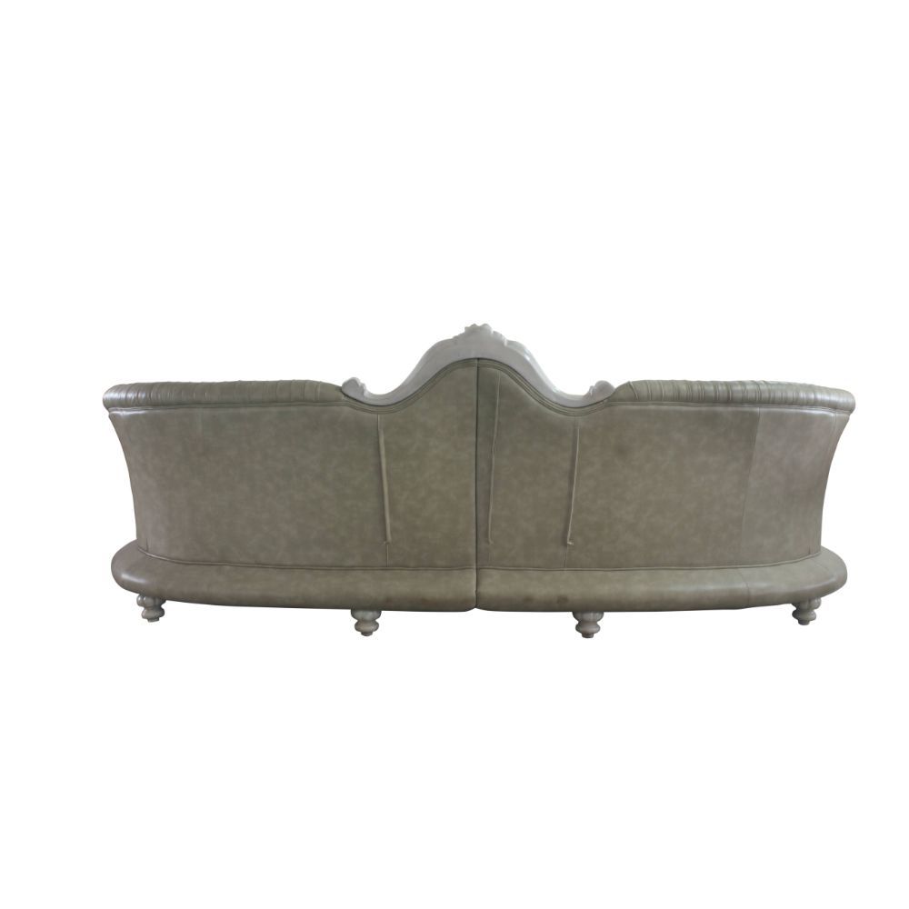 ACME Dresden - Sofa - Bone PU & Gold Patina | Meri Furniture