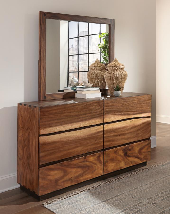 Coaster Fine Furniture Winslow - 6-Drawer Dresser - Smokey Walnut | Meri Furniture