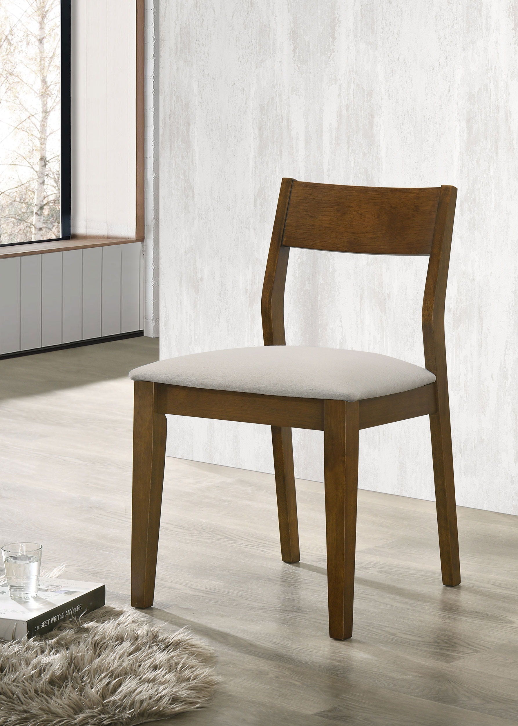 Coaster Fine Furniture Almonte - Dining Chair Upholstered Seat (Set of 2) - Dark Brown | Meri Furniture