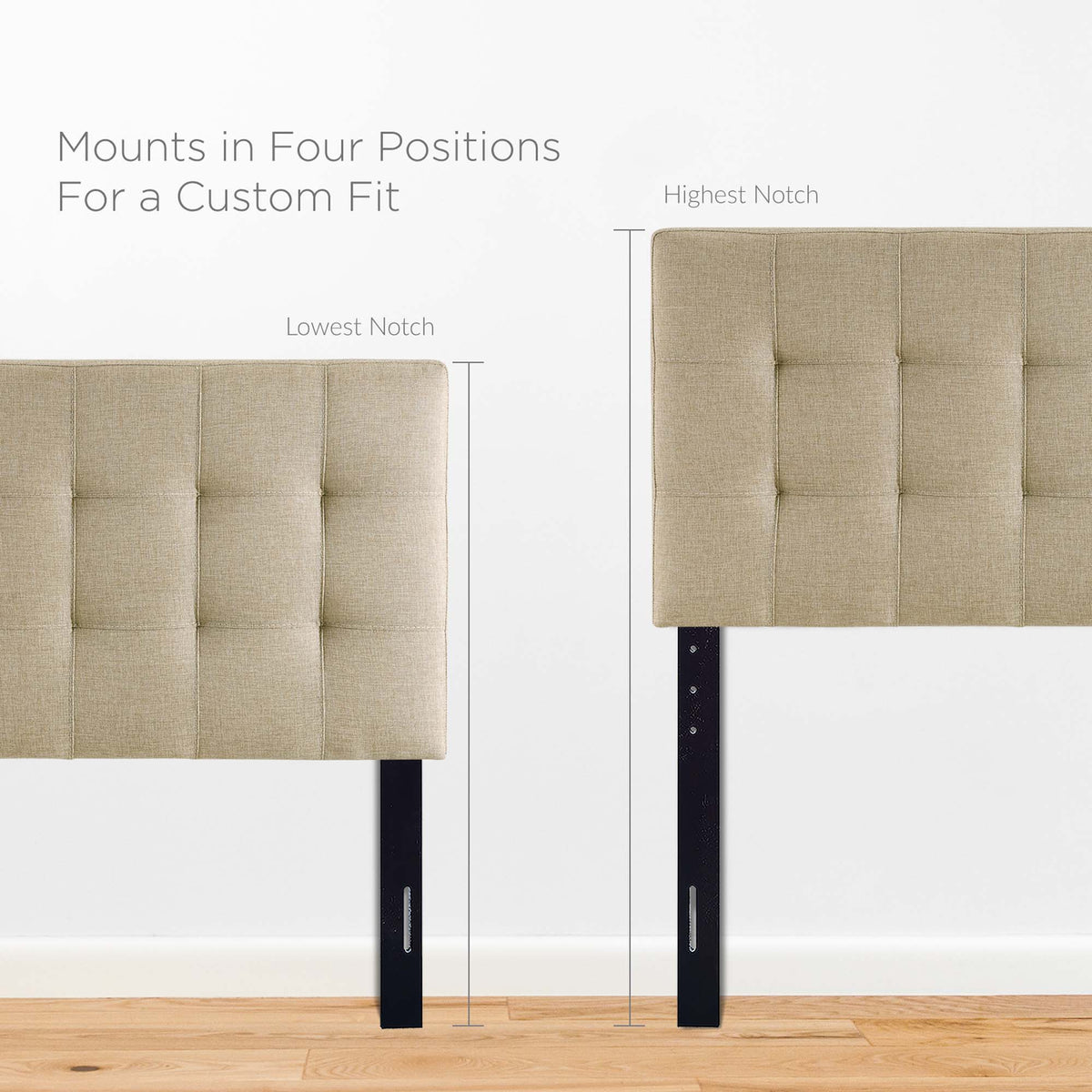 Lily Upholstered Fabric Twin Headboard by Modway