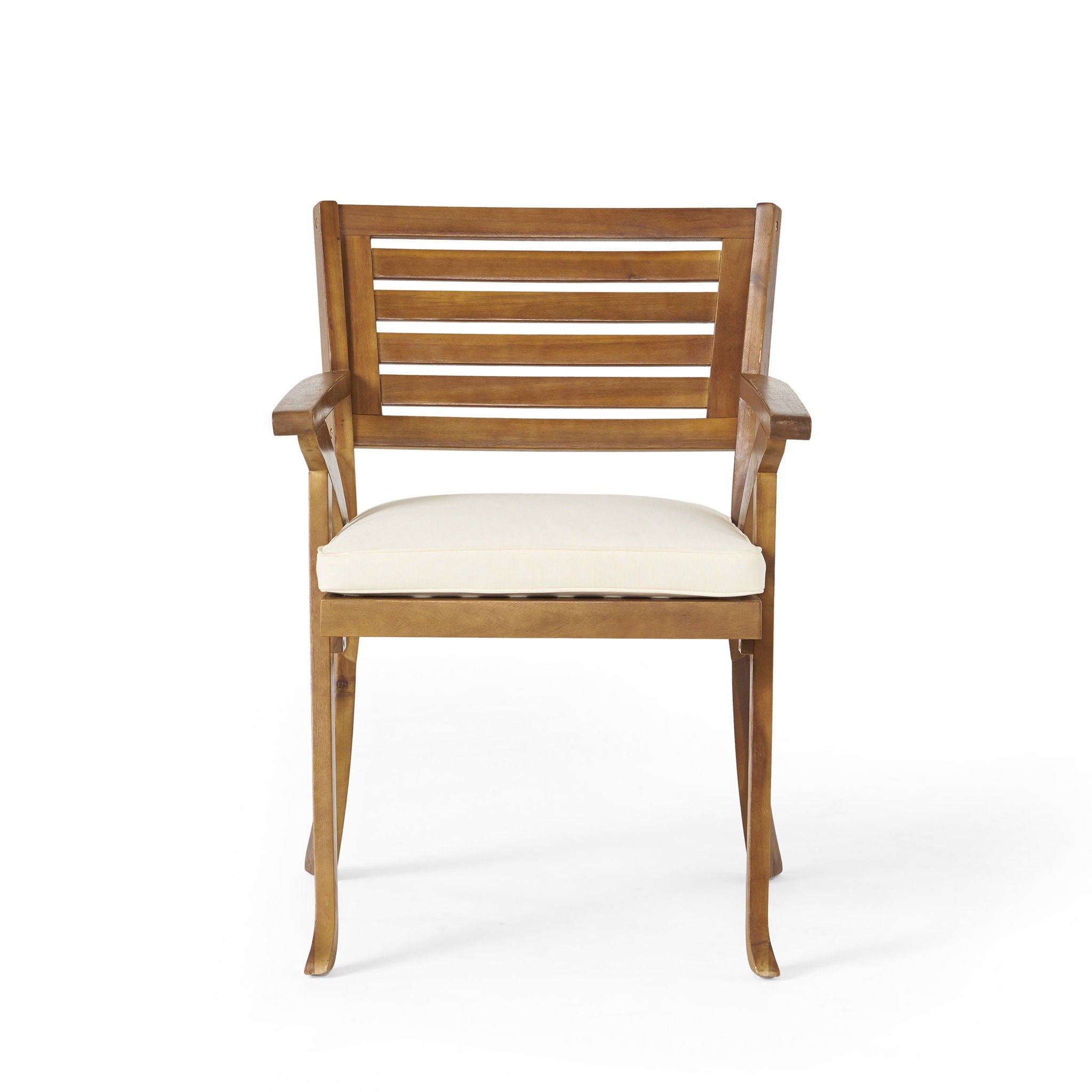 Dining Chair With Water Resistant Cushion - Teak