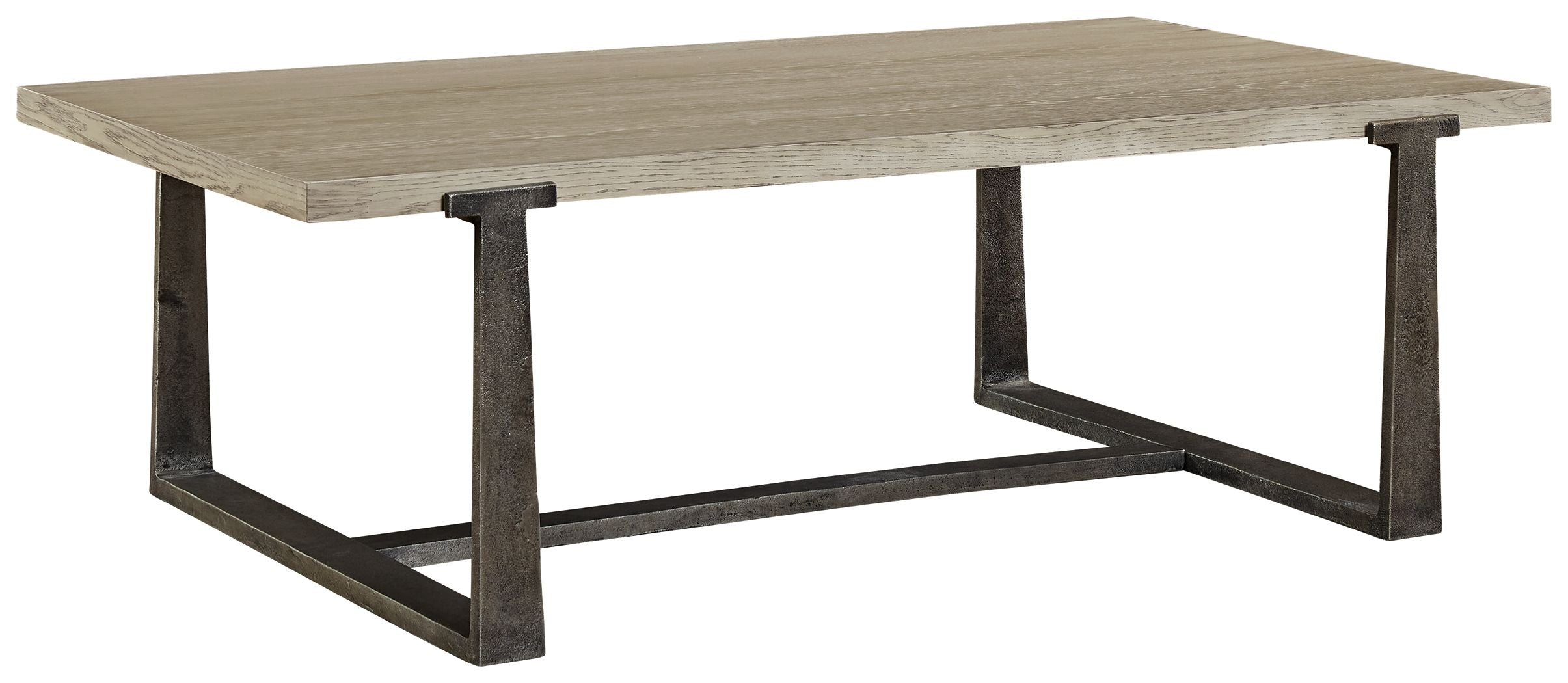 Signature Design by Ashley® Dalenville - Gray - Rectangular Cocktail Table | Meri Furniture