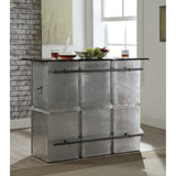 ACME Brancaster - Bar Table - Marble & Aluminum | Meri Furniture