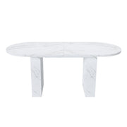 Oval Dining Table - White