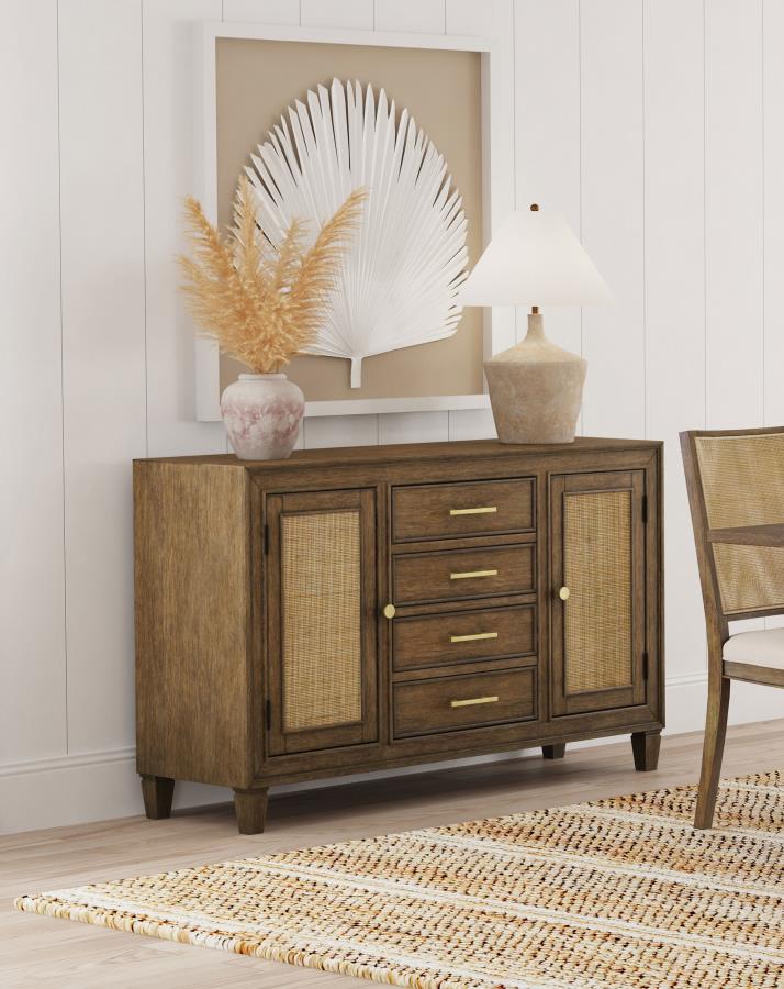 Coaster Fine Furniture Matisse - 4-Drawer Sideboard Buffet Cabinet - Light Brown | Meri Furniture