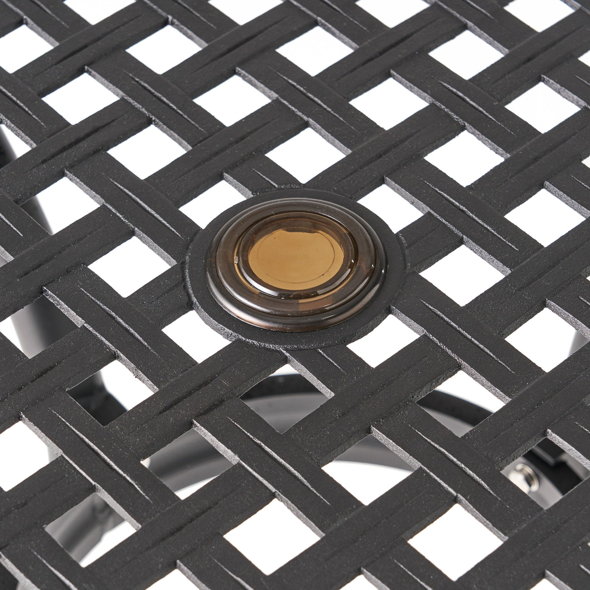 Arch Mesh Dining Table With Lightweight Frame - Black