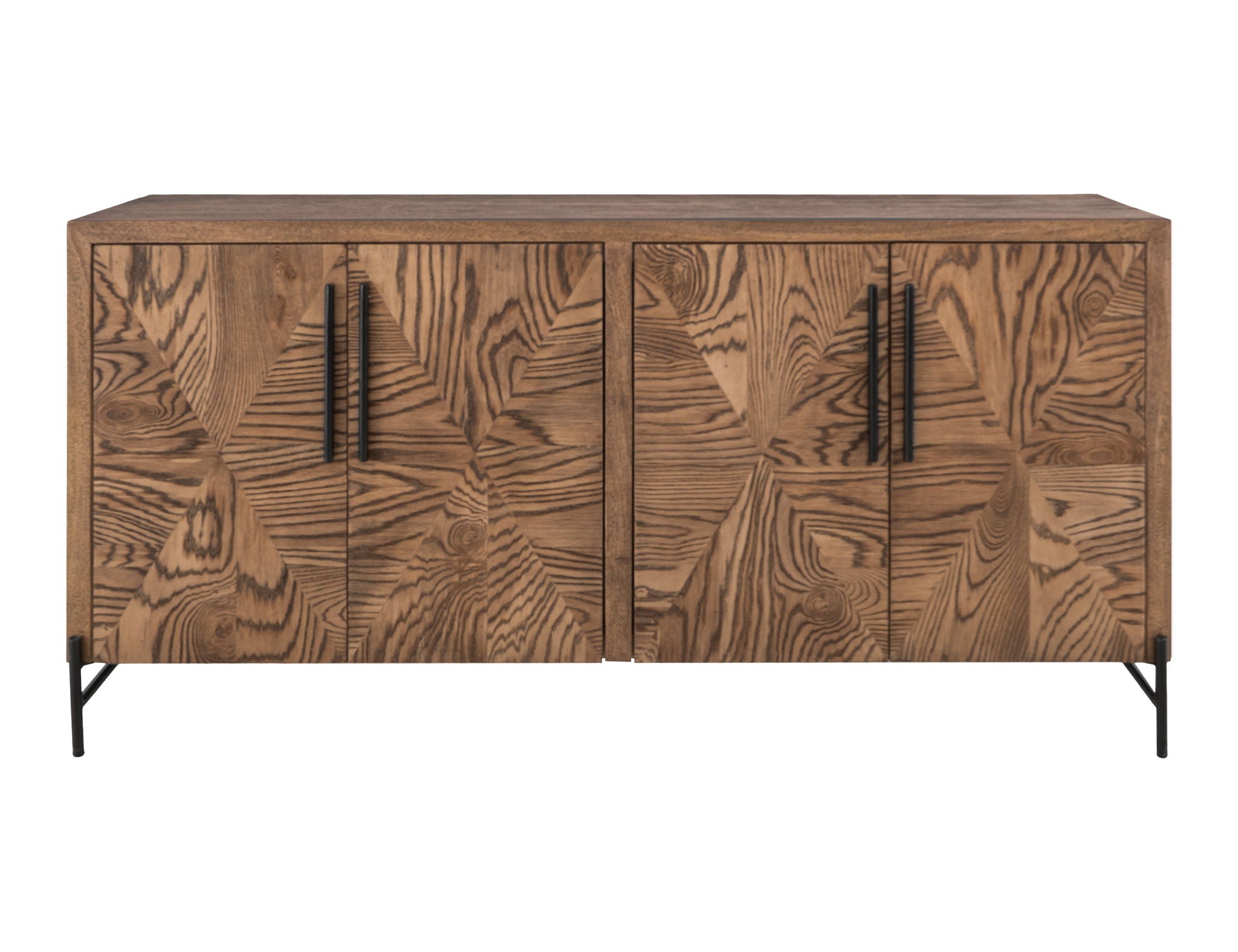Verona - 4-Door Console - Renwick Oak Brown