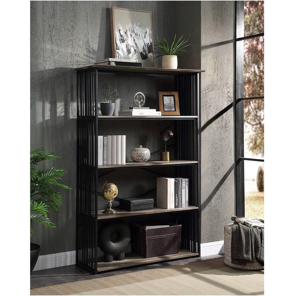 ACME Zudora - Bookshelf - Black | Meri Furniture