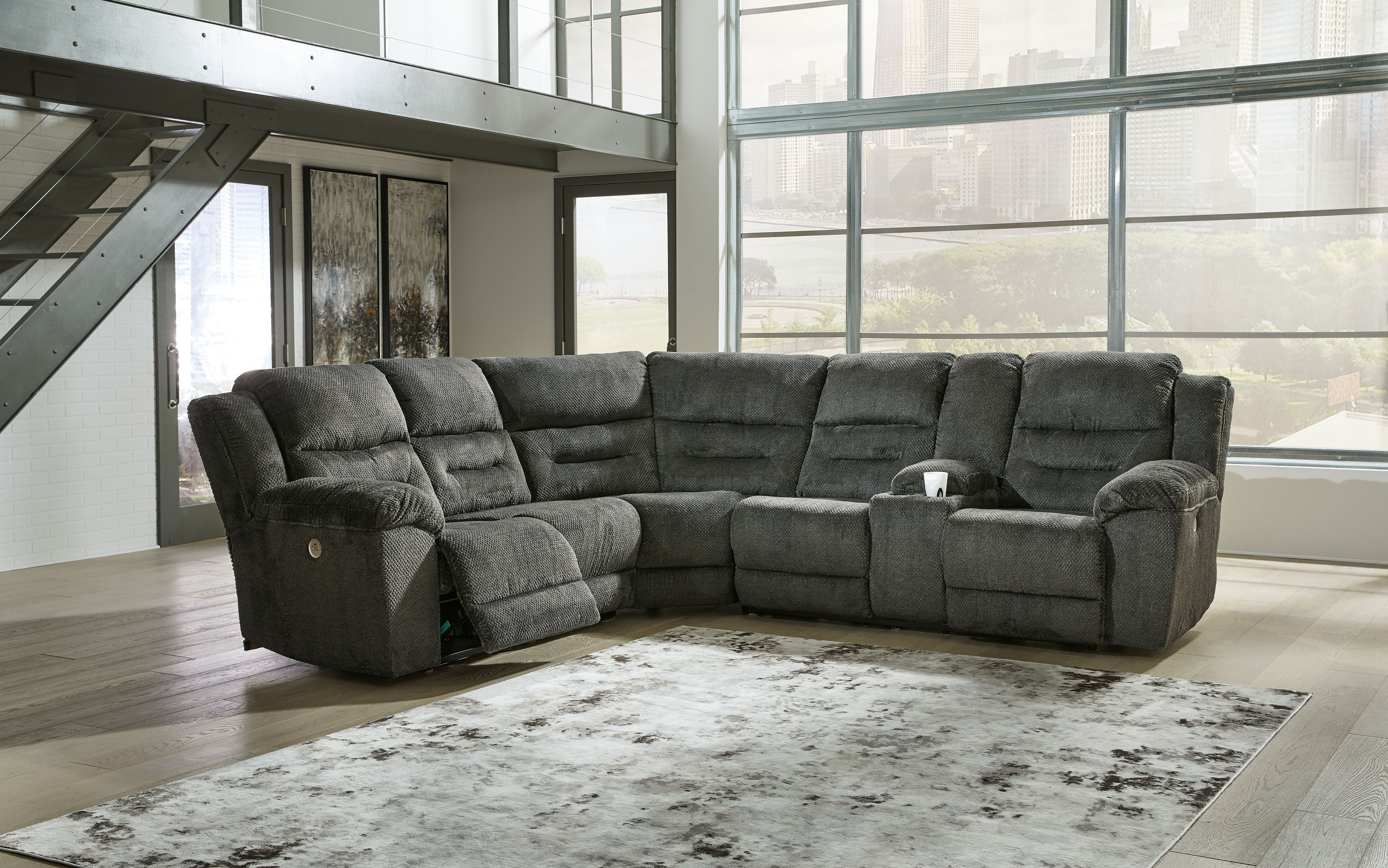 Signature Design by Ashley® Nettington - Power Reclining Sectional | Meri Furniture
