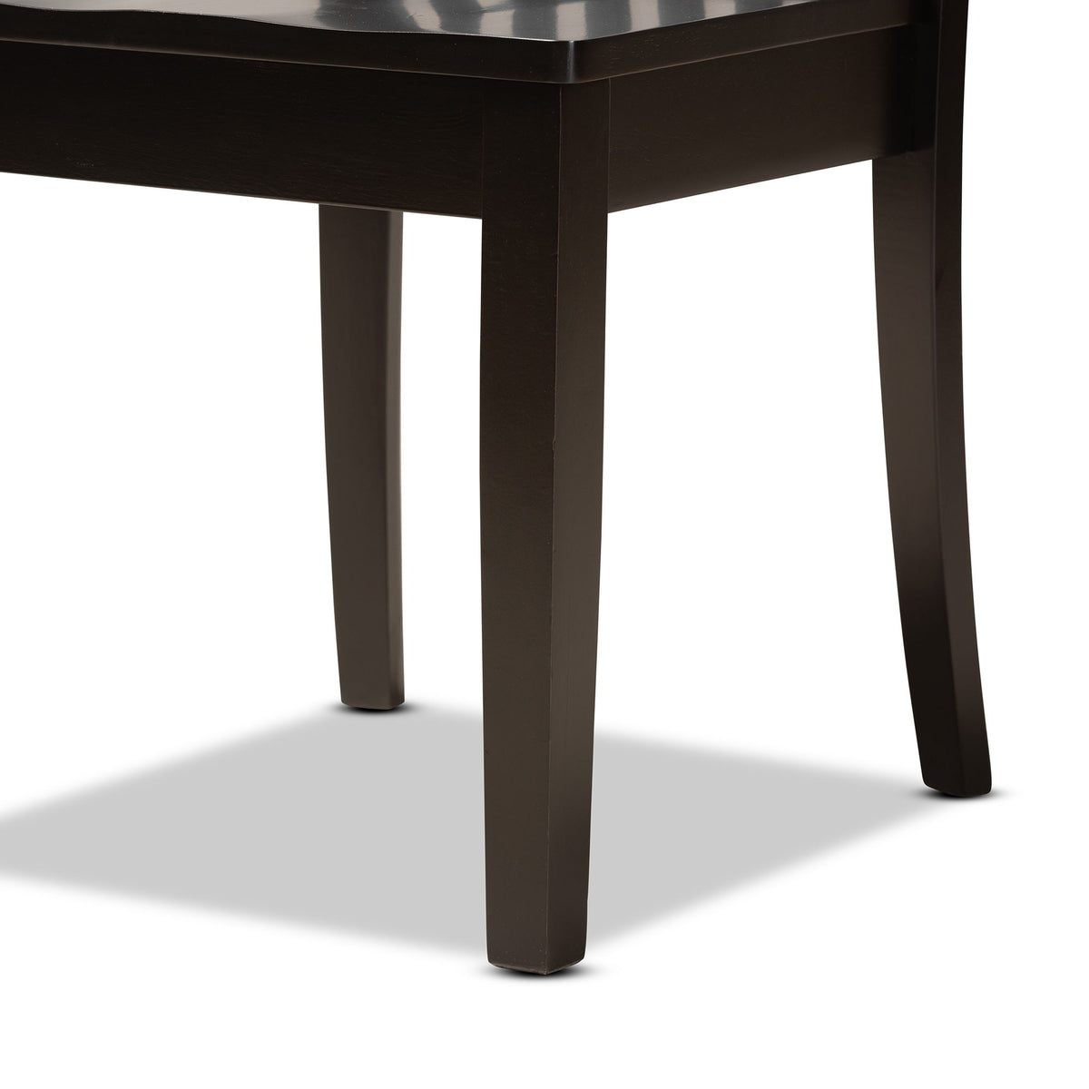 Sasa Modern and Contemporary Dark Brown Finished Wood 5-Piece Dining Set